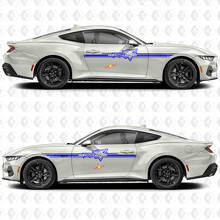 Coyote Outline Accent Stripe Side Door Vinyl Decal Sticker Graphics for Ford Mustang 2