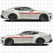 Coyote Outline Accent Stripe Side Door Vinyl Decal Sticker Graphics for Ford Mustang 3