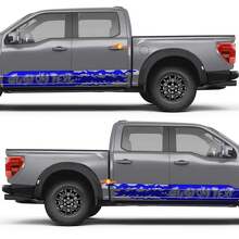 Aggressive Block Abstract Graphics Side Doors Rocker Panel Vinyl Decal Sticker for Ford F-150 3