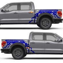 Abstract Graphics Text Side Doors Rear Wings Vinyl Decal Sticker for Ford F-150 5