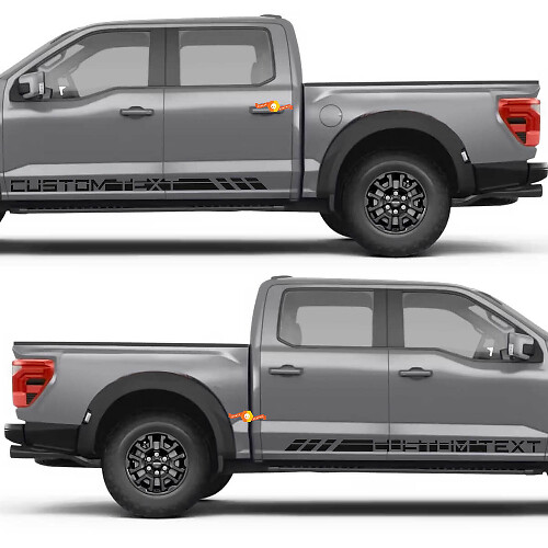 Split Line Logo Style Side Doors Rocker Panel Vinyl Decal Sticker for Ford F-150