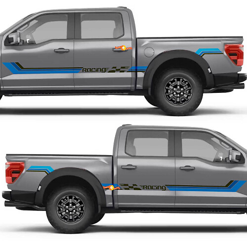 Racing Stripe Side Doors Rear Fender Vinyl Decal Sticker for Ford F-150 1