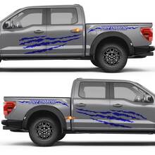 Predator Scratch Lines Side Doors Rear Fender Vinyl Decal Sticker for Ford F-150 2