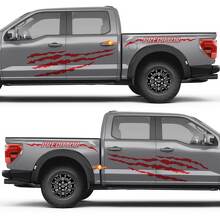 Predator Scratch Lines Side Doors Rear Fender Vinyl Decal Sticker for Ford F-150 3