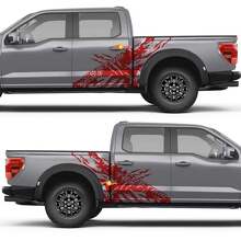 Claw Custom Text Combo Side Doors Splash Vinyl Decal Sticker for Ford F-150 3