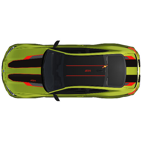 M Performance Hood Roof Trunk Stripes Vinyl Decal for BMW M4 G82
