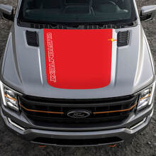 Custom Text Pickup Central Hood Graphics Vinyl Decal for Ford F-150 Tremor 3