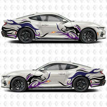 Abstract Graphics Side Doors Fenders Vinyl Decals Stickers for Ford Mustang 2