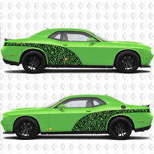 Graffity Style Arc Side Doors Rear Fenders Vinyl Decals Stickers for Dodge Challenger 2