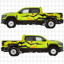 Geometric Abstract Graphics Side Doors Rear Fenders Vinyl Decals Stickers for Dodge RAM-1500 TRX 2