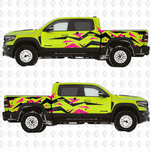 Geometric Abstract Graphics Side Vinyl Decals Kit for Dodge RAM 1500 TRX_3