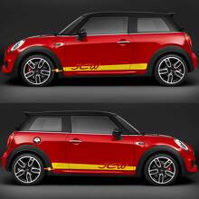 JCW Side Doors Stripes Graphics Decal Sticker for Mini Cooper F56 2