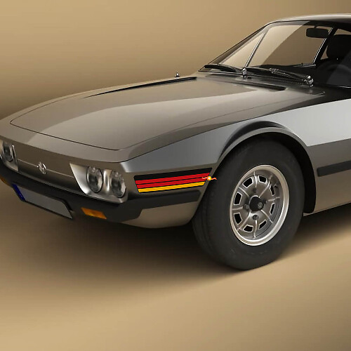 Retro Vintage Stripes Front Fender Vinyl Decal Stikers for Volkswagen SP2