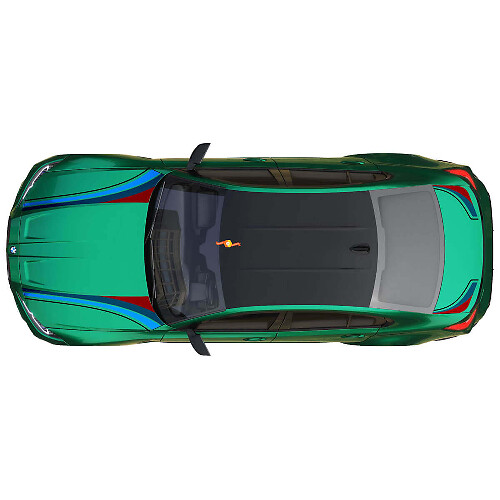 M Performance Hood Trunk Stripes Vinyl Decal 3 for BMW M3 G80  1