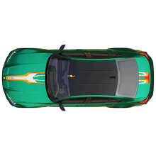 M Performance Abstract Graphic Hood Trunk Stripes Vinyl Decal for BMW M3 G80  2