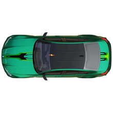 M Performance Abstract Graphic Hood Trunk Stripes Vinyl Decal for BMW M3 G80  3