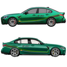 M Performance G80 Rear Side Doors Stripes Vinyl Decal for BMW M3 G80  3