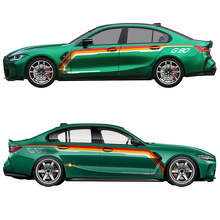 M Performance G80 Rear Side Doors Stripes Vinyl Decal 2 for BMW M3 G80 2