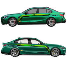 M Performance G80 Rear Side Doors Stripes Vinyl Decal 2 for BMW M3 G80 3