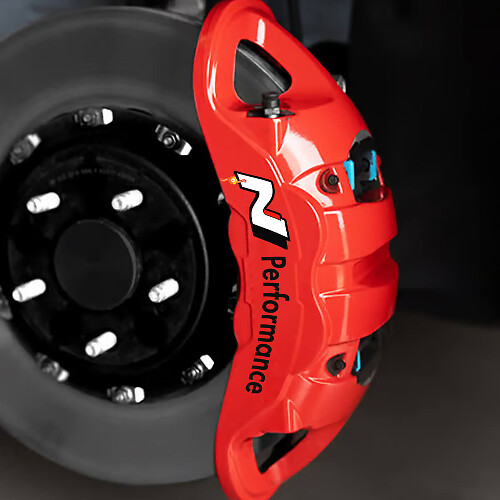 N Performance Brake Caliper High Temp Vinyl Decal for Hyundai