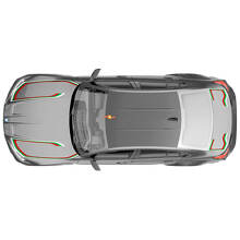M Performance Hood Trunk Graphic Stripes Vinyl Decal for BMW M3 G80  3