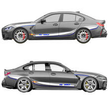 M Performance Side Doors Stripes Fender Vinyl Decal for BMW M3 G80 2