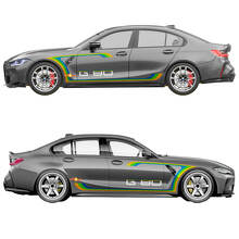 M Performance Side Doors Stripes Fender Vinyl Decal 2 for BMW M3 G80 2