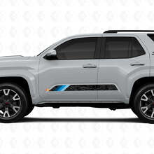 Topographic Map Retro Style Doors Stripes Vinyl Stickers Decal For Toyota 4Runner 6th Gen_2