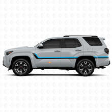 Twin Stripes Door Side Vinyl Stickers Decal For Toyota 4Runner 6th Gen 5