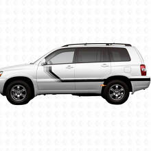 Haritage Vintage Side Stripes Vinyl Stickers Decal For Toyota Highlander 2006 2