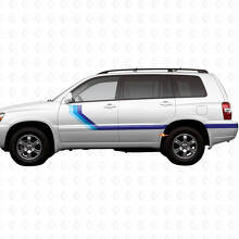 Haritage Vintage Side Stripes Vinyl Stickers Decal For Toyota Highlander 2006 3