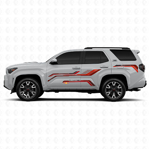 Techno Style Side Stripes Vinyl Stickers Decal For Toyota 4Runner 1