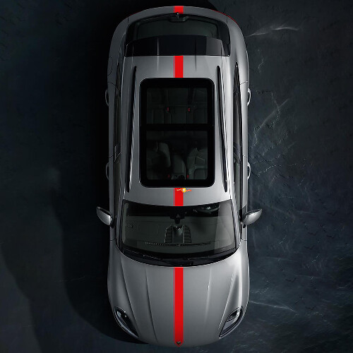 Thin Racing Strip Hood Roof Trunk Vinyl Decal Kit For Porsche Macan 1