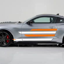 Smooth Sharp Stripes Threshold Doors Vinyl Decal for Ford Mustang Shelby Super Snake 2