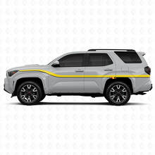 Twin Smooth Stripes Side Vinyl Stickers Decal For Toyota 4Runner 6th Gen 2