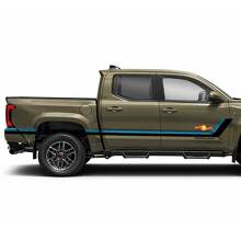 Heritage Style Twin Stripes Side Vinyl Stickers Decal For Tacoma 2023+ 3