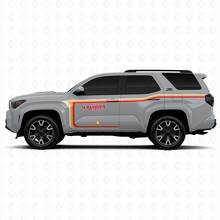 Curved Lines Door Side Vinyl Stickers Decal For Toyota 4Runner 3