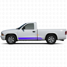 Curved Stripes Rocker Panel Door Vinyl Sticker Decal Graphic for Dodge Dakota 1997-2004 2