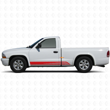 Curved Stripes Rocker Panel Door Vinyl Sticker Decal Graphic for Dodge Dakota 1997-2004 3