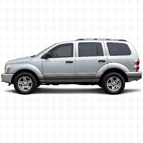 Straight Lines Rocker Panel Side Vinyl Sticker Decal for Dodge Durango 2004-2009 1