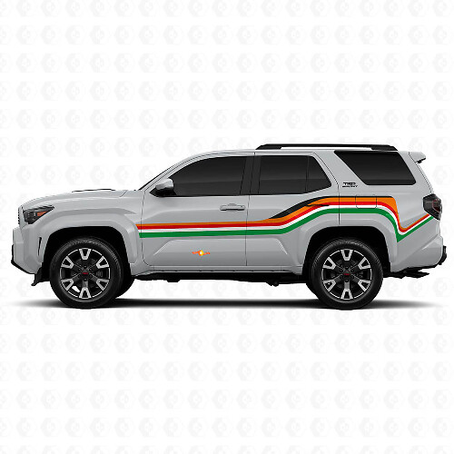 Crooked Lines Side Vinyl Stickers Decal For Toyota 4Runner  1