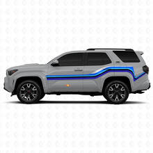 Crooked Lines Side Vinyl Stickers Decal For Toyota 4Runner  2