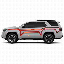 Crooked Lines Entire Side Vinyl Stickers Decal For Toyota 4Runner 2