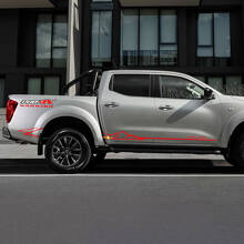 Mouintains Style Thin Strip Side Vinyl Sticker Decal for Nissan Navara PRO 4X Warrior 3