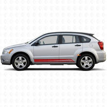 Curved Stripes Rocker Panel Door Vinyl Sticker Decal Graphic for Dodge Caliber 2007-2012 3