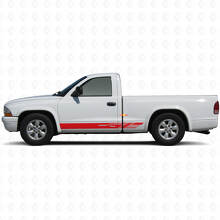 Decorated Stripes Rocker Panel Vinyl Sticker Decal For Dodge Dakota 1997-2004 3