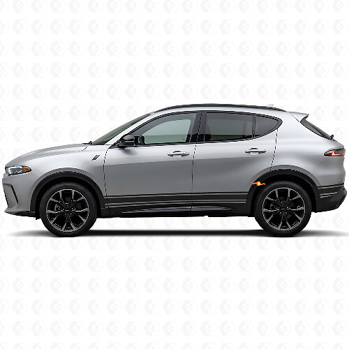 Straight Lines Rocker Panel Side Vinyl Sticker Decal for Dodge Hornet 2023+ 1