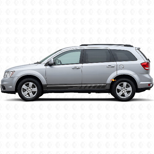Perforated Stripes Rocker Panel Vinyl Sticker Decal for Dodge Journey 2009-2020 1
