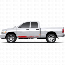 Checkered Curved Stripes Rocker Panel Vinyl Sticker Decal for Dodge Ram 1500 2002-2008 3