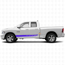 Decorated Stripes Rocker Panel Vinyl Sticker Decal For Dodge Ram 1500 2011-2018 2